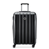 DELSEY Paris Helium Aero Hardside Expandable Luggage with Spinner Wheels Black Checked Medium 25 Inch U20